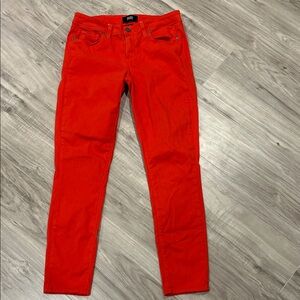 PAIGE Vivid Red Skinny Jeans